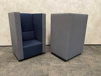 2x palau bricks - akoestische design fauteuil - blauw - afbeelding 9 van  18