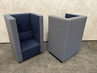 2x palau bricks - akoestische design fauteuil - blauw - afbeelding 10 van  18