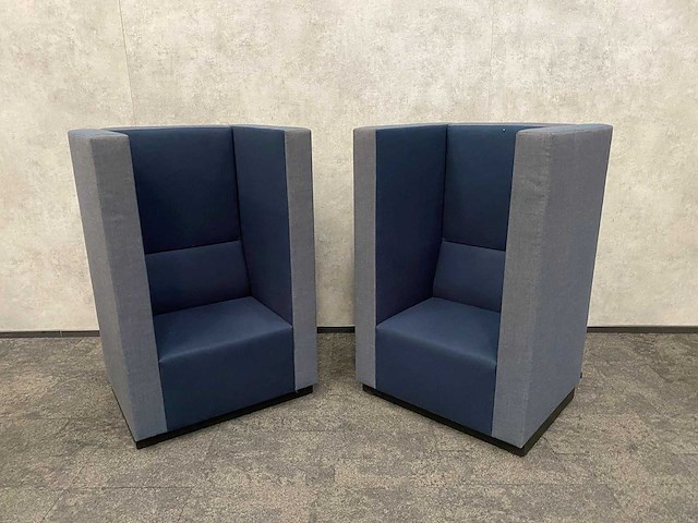 2x palau bricks - akoestische design fauteuil - blauw - afbeelding 18 van  18