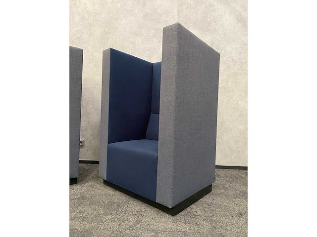 2x palau bricks - akoestische design fauteuil - blauw - afbeelding 8 van  18