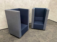 2x palau bricks - akoestische design fauteuil - blauw - afbeelding 12 van  18