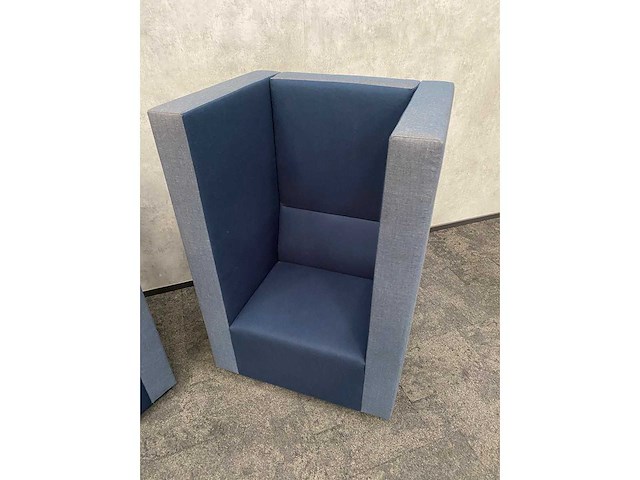 2x palau bricks - akoestische design fauteuil - blauw - afbeelding 13 van  18