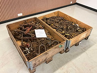 2x pallet hijskettingen en kettingspanners - afbeelding 1 van  6