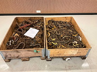 2x pallet hijskettingen en kettingspanners - afbeelding 2 van  6