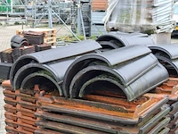 2x pallet met dakpannen nibra, zwart - afbeelding 3 van  11