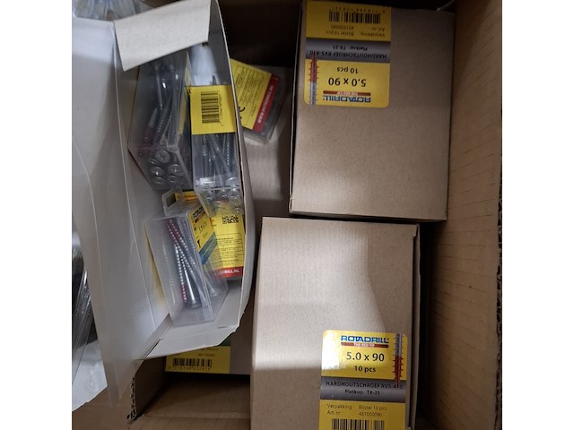 2x pallet met schroeven, o.a. rotadrill - afbeelding 7 van  24
