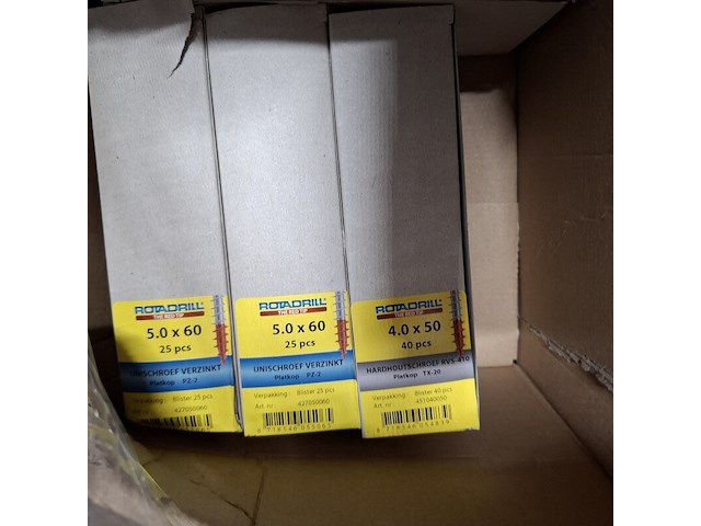 2x pallet met schroeven, o.a. rotadrill - afbeelding 16 van  24