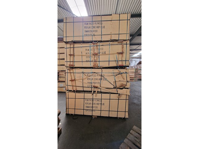 2x pallet populierenmultiplex platen, 2500 * 1250 * 18mm, donkerbruin - afbeelding 5 van  9