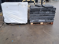 2x pallet stenen, wallblock split, antraciet - afbeelding 1 van  7