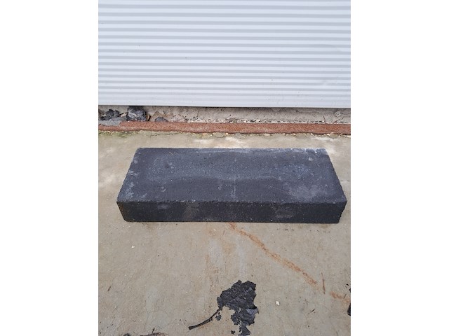 2x pallet stenen, wallblock split, antraciet - afbeelding 4 van  7