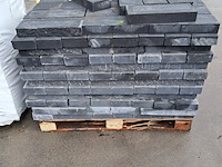 2x pallet stenen, wallblock split, antraciet - afbeelding 2 van  7