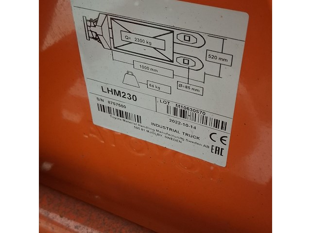 2x palletwagen, bt lifter, lhm230, 2022 - afbeelding 16 van  17