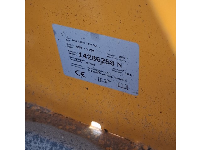 2x palletwagen, jungheinrich, am2200, am22 - afbeelding 17 van  18