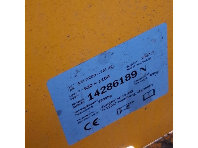 2x palletwagen, jungheinrich - afbeelding 3 van  11