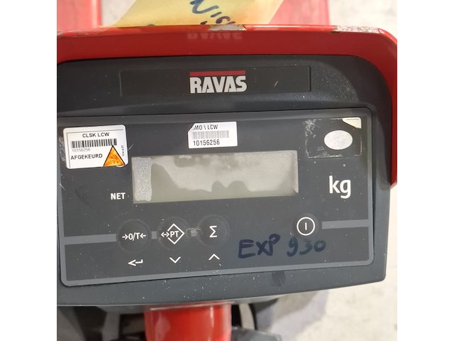 2x palletwagen met weegschaal, ravas, 2100, savar 2100 - afbeelding 3 van  15