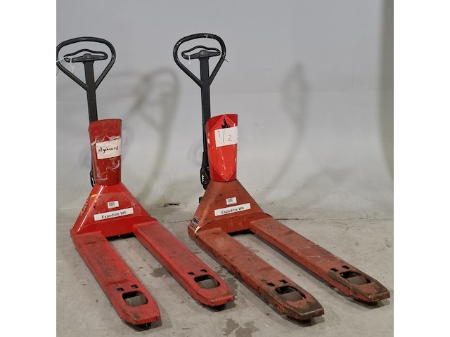 2x palletwagen met weegschaal, ravas, 2100, savar 2100 - afbeelding 1 van  15