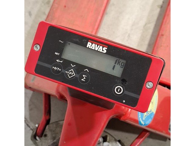 2x palletwagen met weegschaal, ravas, o.a 1100, 2100 - afbeelding 15 van  15