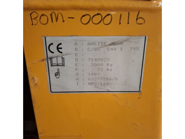 2x palletwagen, o.a ameise, o.a tm2000 - afbeelding 12 van  15