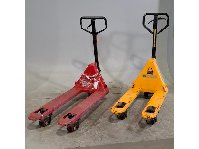 2x palletwagen - afbeelding 1 van  12