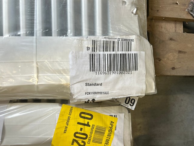 2x paneelradiator 90x90cm brugman, type 11 1166w - afbeelding 3 van  4