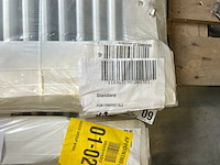 2x paneelradiator 90x90cm brugman, type 11 1166w - afbeelding 3 van  4