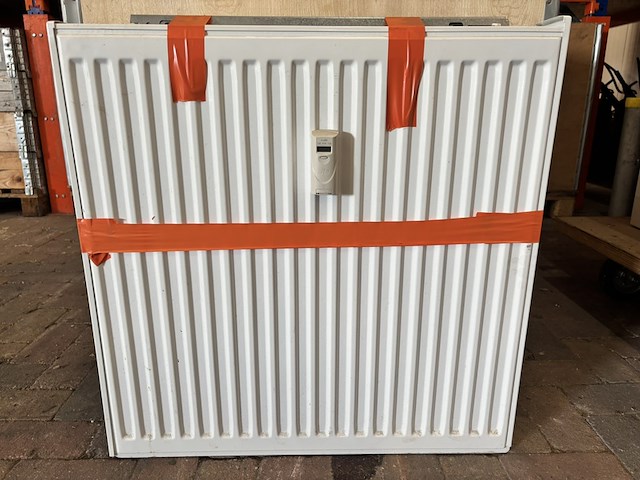 2x paneelradiatoren met geïntegreerde thermostaatkraan, brugman kompakt-4, t22 - 1335 watt, wit - afbeelding 1 van  9