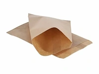 2x papieren zakjes bruin 12×19 cm, bruin - afbeelding 2 van  2