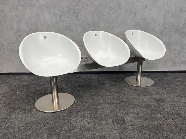 2x pedrali gliss - 3-zits wachtbank - afbeelding 3 van  11