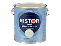 2x perfect finish lak acryl hoogglans 2,5 liter, histor, zonlicht (ral 9010)