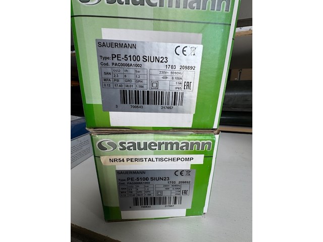 2x peristaltische pomp sauermann, pe5100 siun23 - afbeelding 4 van  4