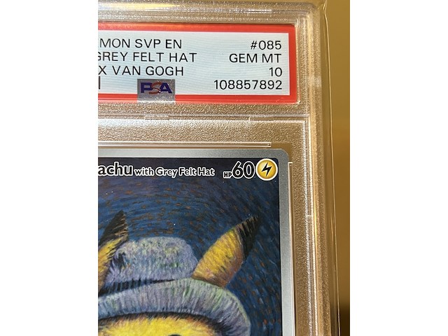 2x pikachu with grey felt hat 085 van gogh psa 10 - pokémon - afbeelding 8 van  24