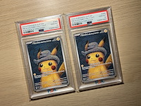 2x pikachu with grey felt hat 085 van gogh psa 10 - pokémon - afbeelding 24 van  24