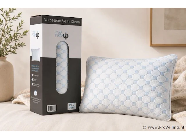 2x pillow up traagschuimkussen - 40x60cm - afbeelding 1 van  1