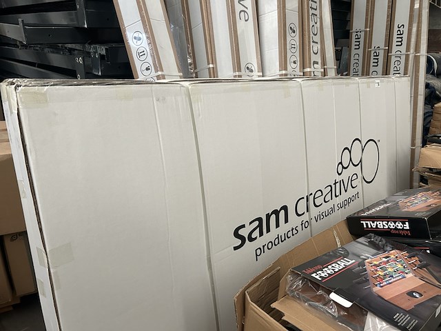 2x pinboard pro grey 120x240 cm sam creative, pbpsg120240 - afbeelding 1 van  4