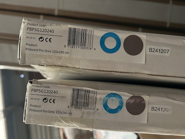 2x pinboard pro grey 120x240 cm sam creative, pbpsg120240 - afbeelding 4 van  4