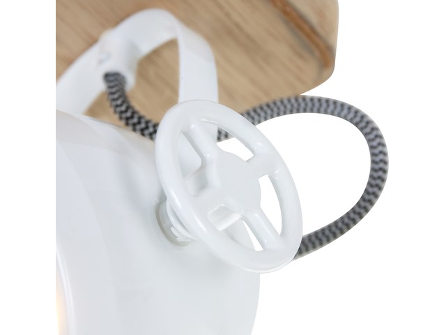 2x plafond of wand spot michelle mexlite, 1703w, wit, licht bruin, bouwjaar 2025, nieuw in doos - afbeelding 5 van  7