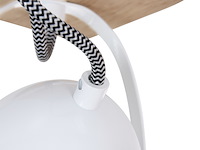 2x plafond of wand spot michelle mexlite, 1703w, wit, licht bruin, bouwjaar 2025, nieuw in doos - afbeelding 6 van  7