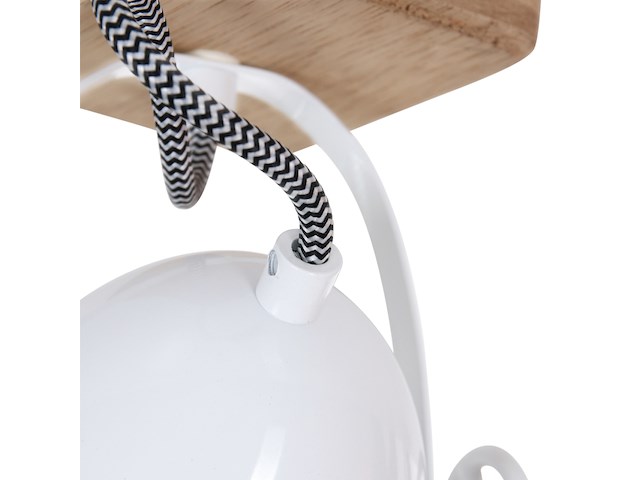 2x plafond of wand spot michelle mexlite, 1703w, wit, licht bruin, bouwjaar 2025, nieuw in doos - afbeelding 6 van  7