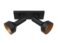 2x plafond spot bundle anne light, 3336zw, zwart goud, nieuw in doos - afbeelding 7 van  7