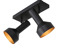 2x plafond spot bundle anne light, 3336zw, zwart goud, nieuw in doos - afbeelding 3 van  7