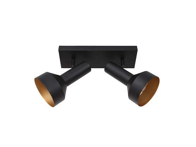 2x plafond spot bundle anne light, 3336zw, zwart goud, nieuw in doos - afbeelding 7 van  7