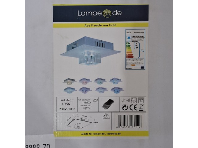 2x plafondlamp - afbeelding 3 van  5