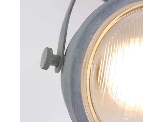 2x plafondspot paco mexlite, 1312gr, grijs, nieuw in doos - afbeelding 3 van  7