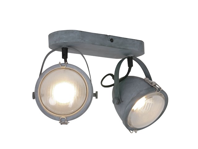 2x plafondspot paco mexlite, 1312gr, grijs, nieuw in doos - afbeelding 6 van  7