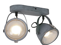 2x plafondspot paco mexlite, 1312gr, grijs, nieuw in doos - afbeelding 6 van  7