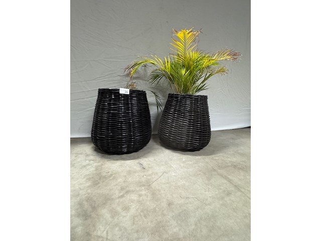 2x plantenbak, zwart - afbeelding 3 van  4
