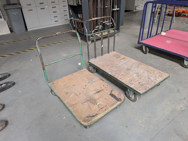 2x platformwagen - afbeelding 2 van  4