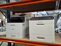 2x printer, brother en lexmark, dcp-l8410cdw en ms810de
