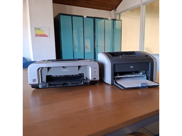 2x printer canon en hp, diverse modellen - afbeelding 1 van  8