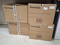 2x professionele horeca suikerspinmachine | incl. spatscherm cover | ø 52cm | nl handleiding gastrologix., roze - afbeelding 9 van  9